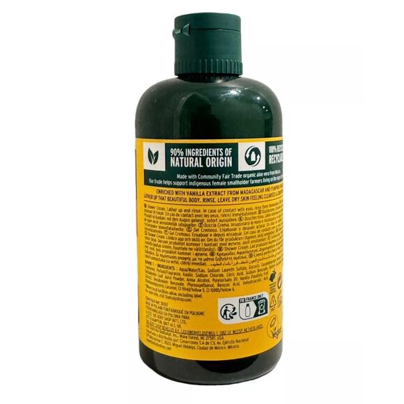 The Body Shop Vanilla Pumpkin Shower Cream 250 mL 8.4 oz New - Picture 2 of 3